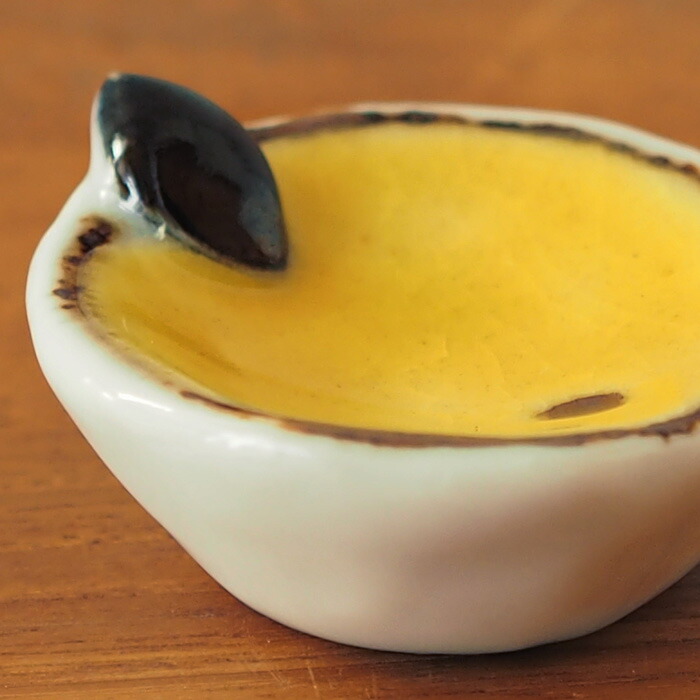 徳永遊心窯　色絵　みかん　箸置き