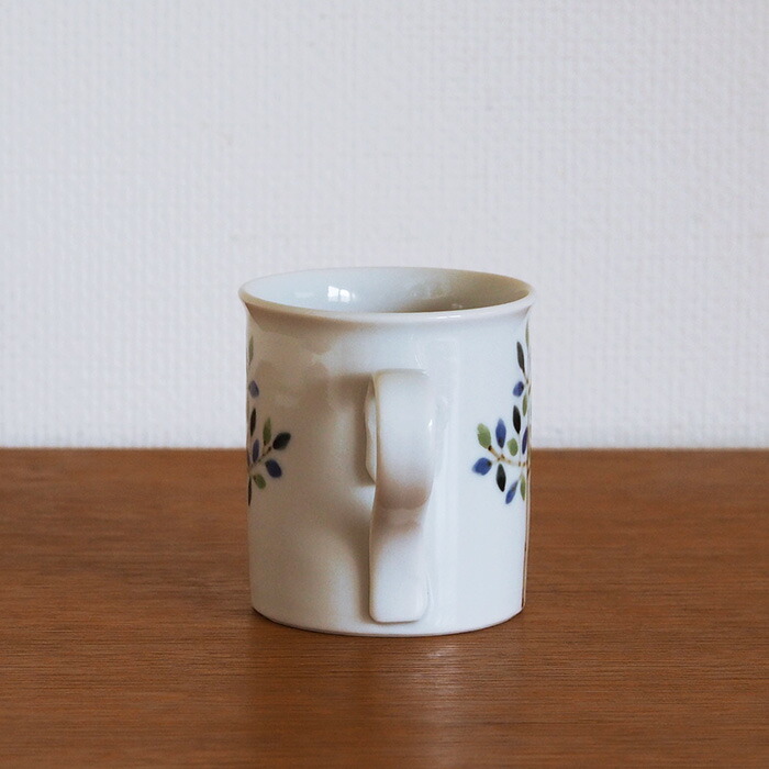 徳永遊心窯　染付　木立　マグカップ