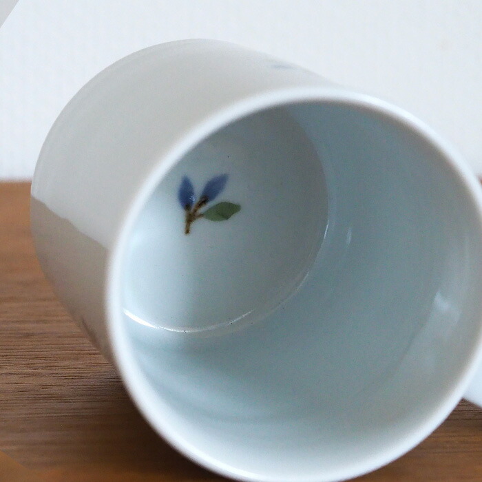 徳永遊心窯　染付　木立　マグカップ