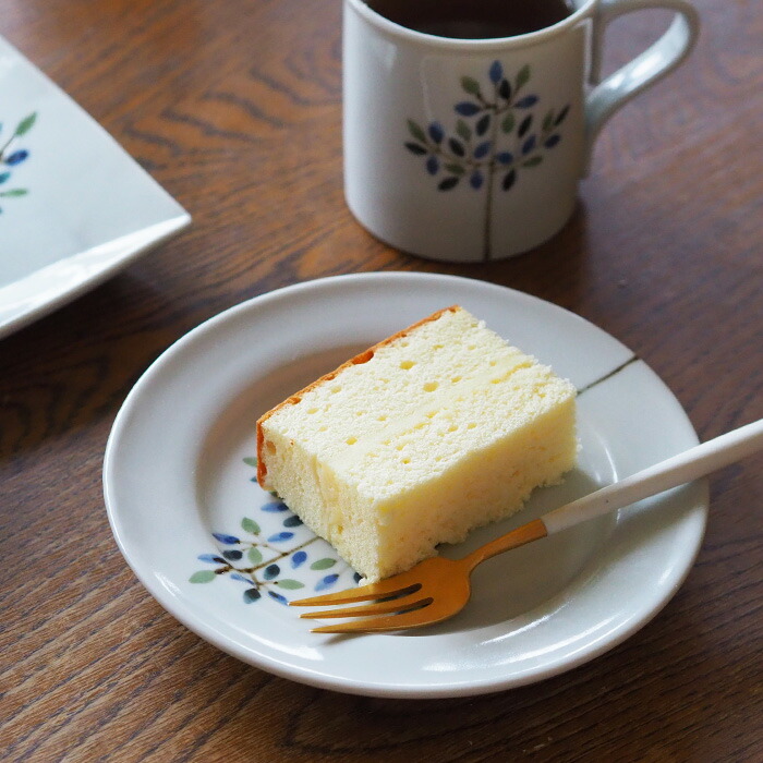 徳永遊心窯　染付　木立　5寸皿