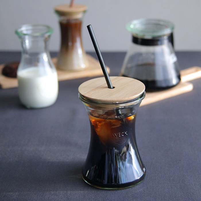 ウェック　木のふた　M　穴開き　/　WECK