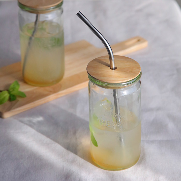 ウェック　木のふた　S　穴開き　/　WECK