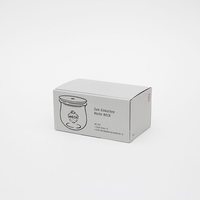 ウェック　ギフトボックス　（ドリンクボトル　チューリップシェイプ　370mlセット）　/　WECK