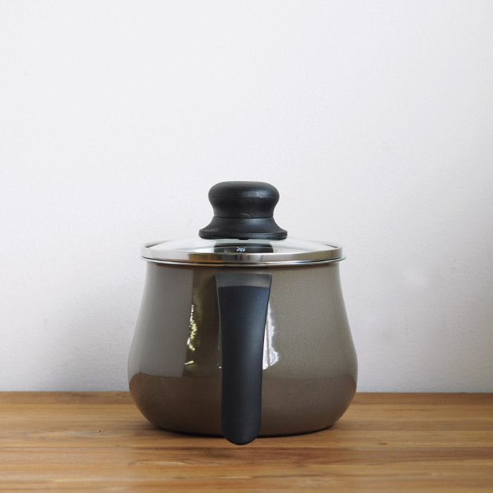 【会員限定10％OFF】ヴェーエムエフ　フュージョンテック　ミネラル　マルチポット　14cm　蓋付　ダークプラス 　/　WMF