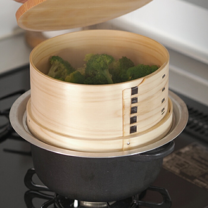 山一　ミニ和せいろ　21cm　身＆蓋セット