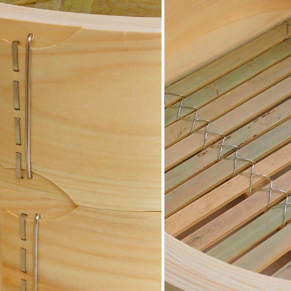 山一　ひのき中華せいろ  のせ蓋　27cm　身＆蓋セット