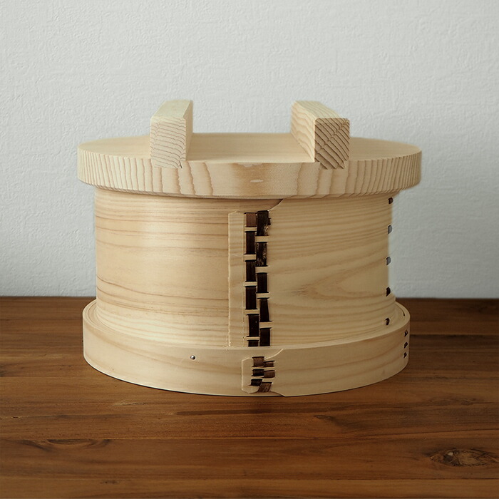 山一　特級和せいろ　24cm　井桁桟　身＆蓋セット