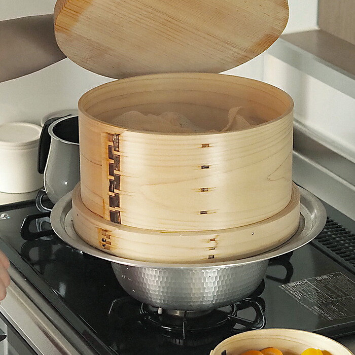 山一　特級和せいろ　27cm　身＆蓋セット