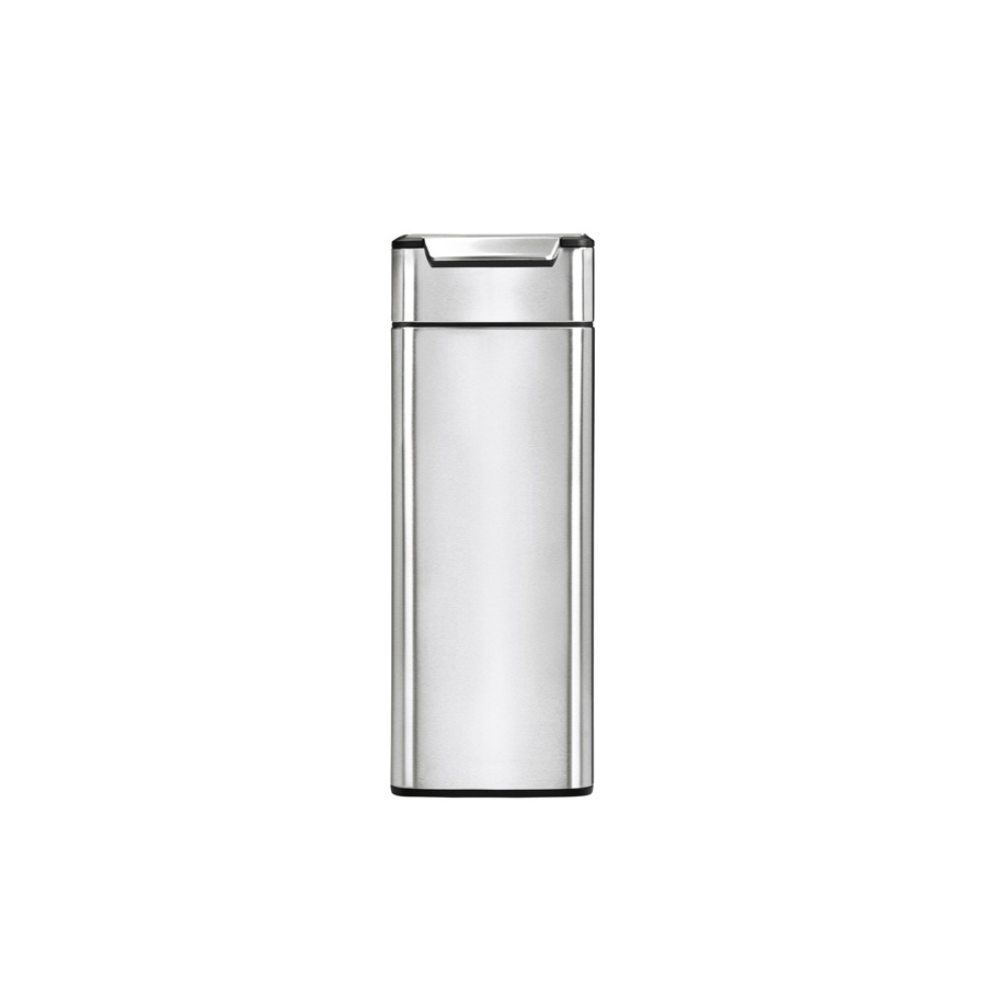 【同梱不可】simplehuman　シンプルヒューマン　タッチバーダストボックス　スリム　ステンレス　40L　ツヤ消し　レクタンギュラー　/　simplehuman　※