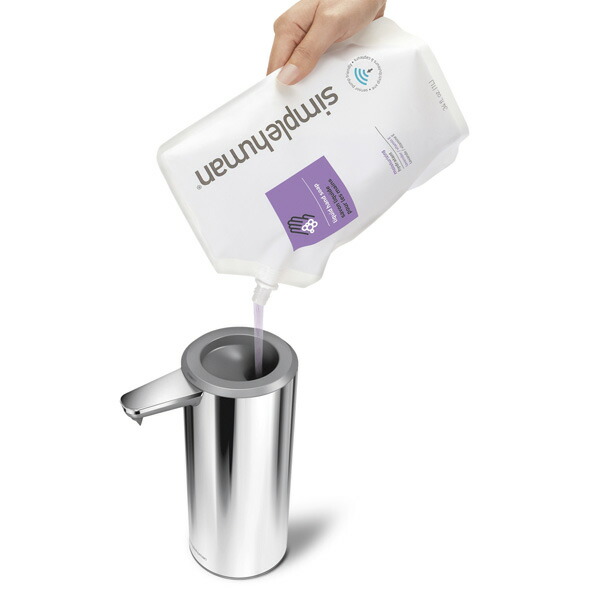 simplehuman　シンプルヒューマン　充電式　センサーポンプ　266ml　ステンレス　ツヤあり　/　simplehuman　※