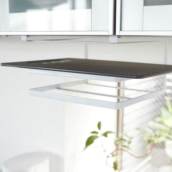 山崎実業　タワー　戸棚下まな板&布巾ハンガー　ホワイト　/　tower　※