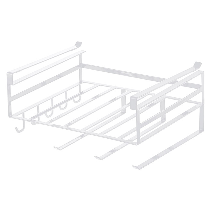 山崎実業　タワー　戸棚下多機能ラック　ホワイト　/　tower　※