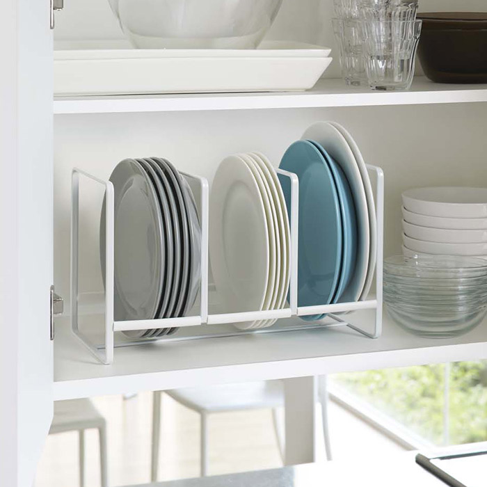 山崎実業　タワー　ディッシュラック　ワイド　L　ホワイト　/　tower　※