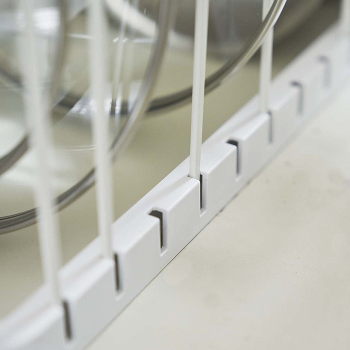 山崎実業　タワー　シンク下伸縮鍋蓋&フライパンスタンド　ホワイト　/　tower　※