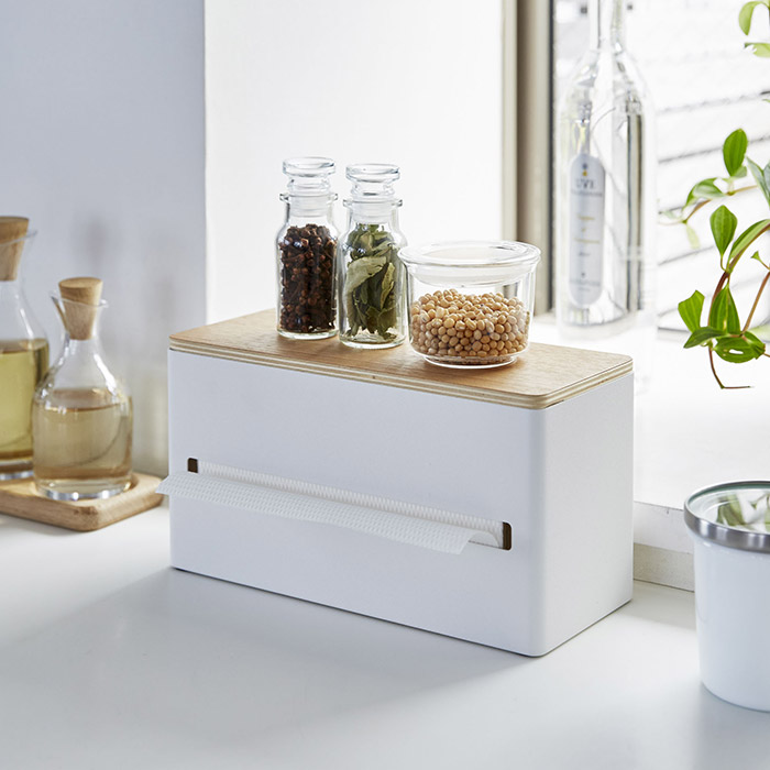 山崎実業　リン　両面ティッシュケース　/　rin　※