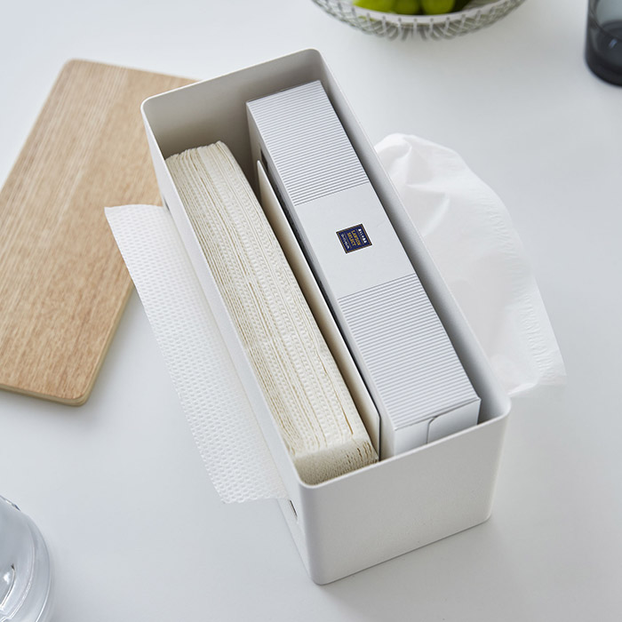 山崎実業　リン　両面ティッシュケース　/　rin　※