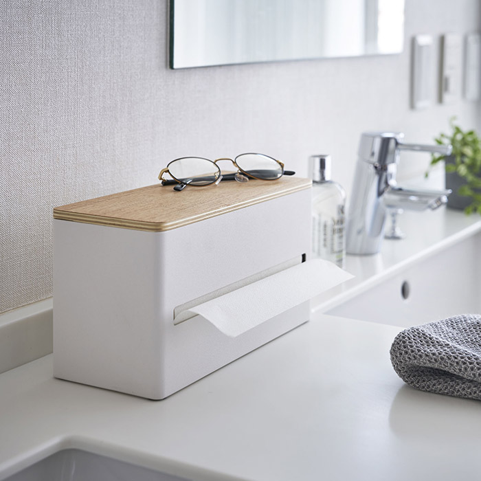 山崎実業　リン　両面ティッシュケース　/　rin　※