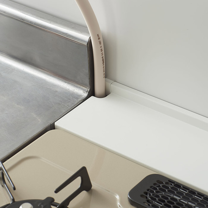 山崎実業　タワー　コンロ奥隙間ラック　ホワイト　/　tower　※