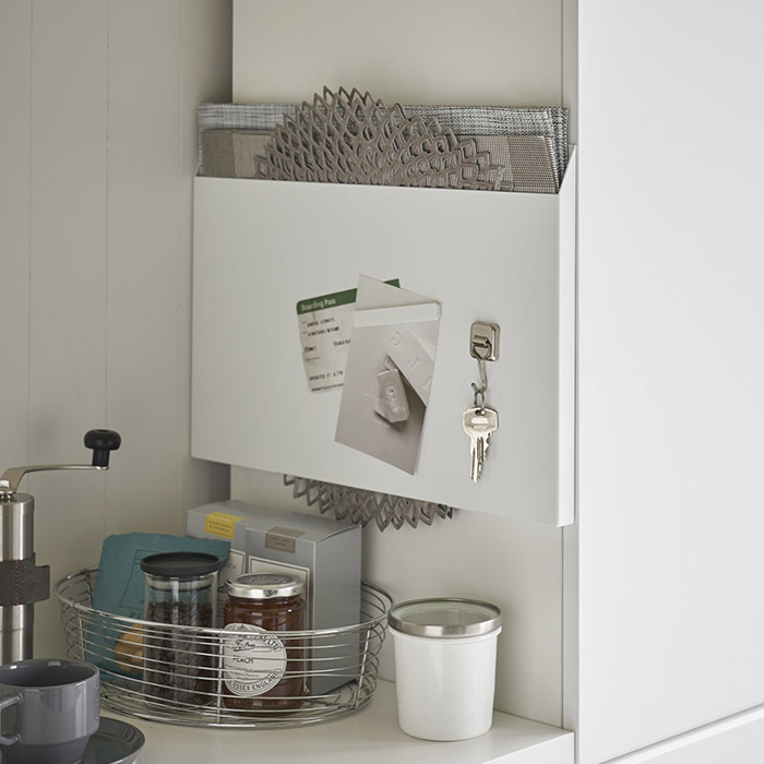 山崎実業　タワー　ランチョンマット収納　ホワイト　/　tower　※