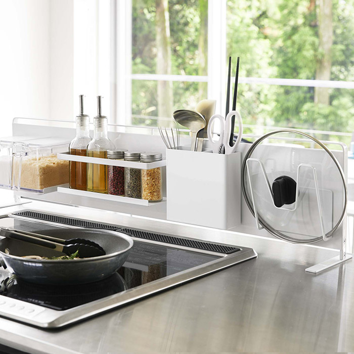 山崎実業　タワー　キッチン自立式スチールパネル　横型　ホワイト　/　tower　※