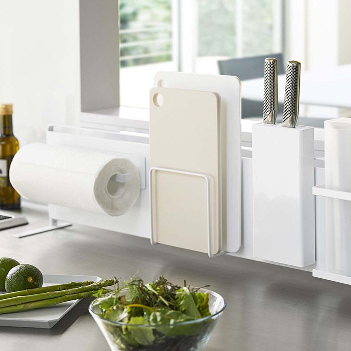 山崎実業　タワー　キッチン自立式スチールパネル　横型　ホワイト　/　tower　※