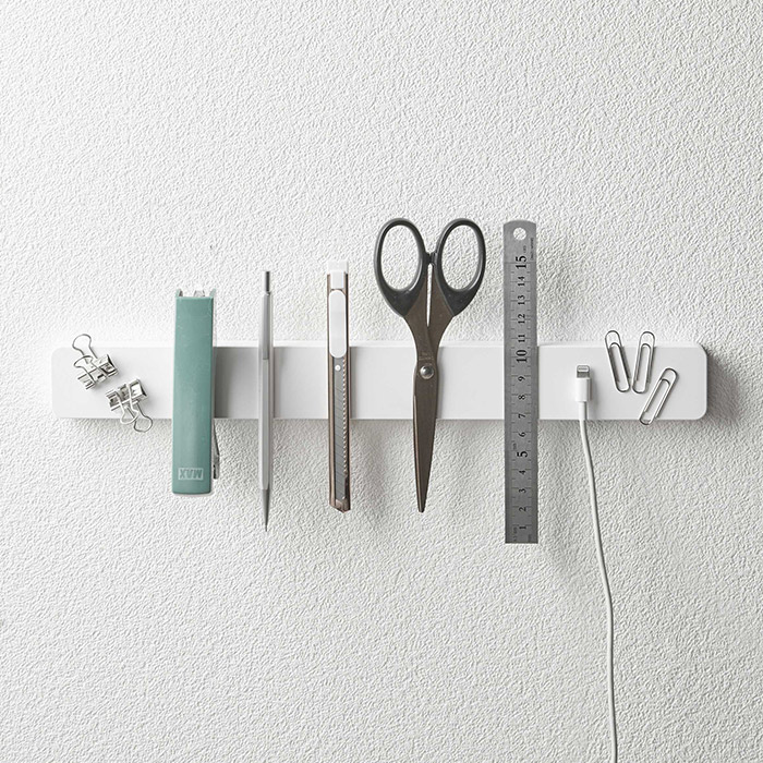 山崎実業　タワー　マグネット&ウォール包丁ホルダー 　W35　ホワイト　/　tower　※