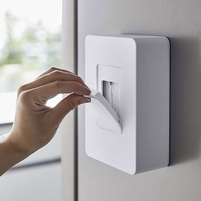 山崎実業　タワー　マグネットウェットシートホルダー　ホワイト　/　tower　※