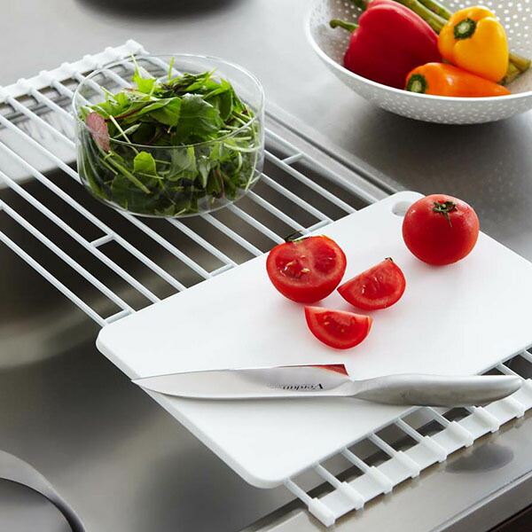 山崎実業　タワー　折り畳み水切りラック　L　ホワイト　/　tower　※