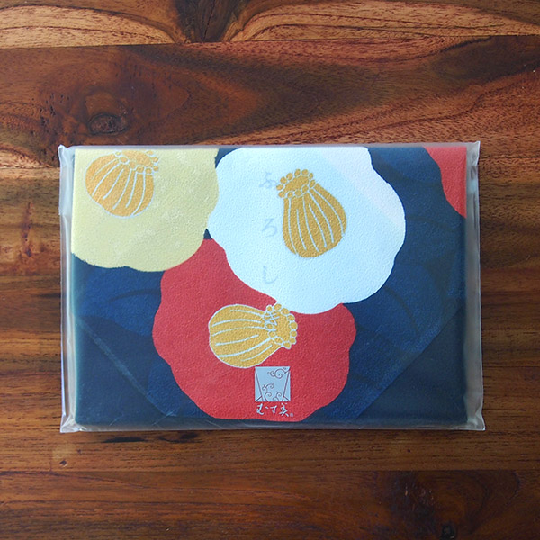 むす美　風呂敷　光悦ちりめん　友禅　椿　テツコン