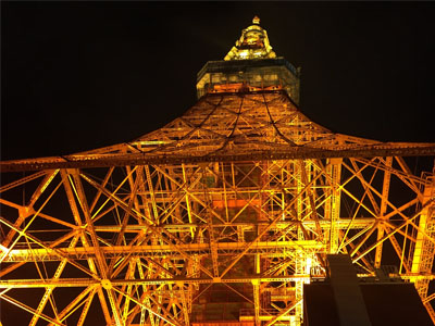 夜の東京タワー